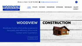 What Woodviewconstruction.ie website looked like in 2020 (3 years ago)