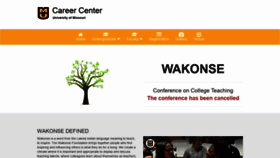 What Wakonse.org website looked like in 2020 (3 years ago)