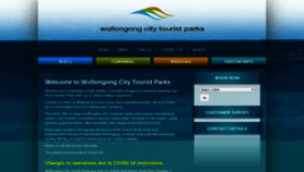 What Wollongongtouristparks.com.au website looked like in 2020 (3 years ago)