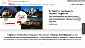 What Weberhaus.de website looked like in 2020 (3 years ago)