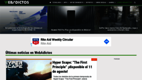 What Webadictos.com website looked like in 2020 (3 years ago)