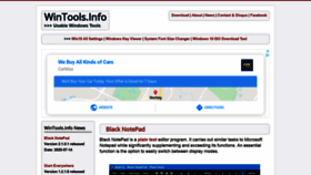 What Wintools.info website looked like in 2020 (3 years ago)