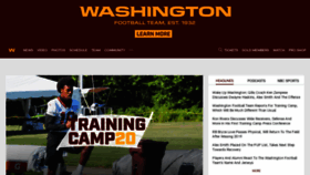 What Washingtonfootball.com website looked like in 2020 (3 years ago)