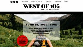 What Westof105.com website looked like in 2020 (5 years ago)