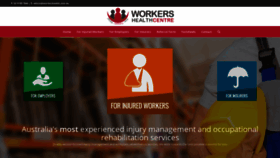 What Workershealth.com.au website looked like in 2020 (3 years ago)