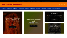 What Waxtraxrecords.com website looked like in 2020 (3 years ago)
