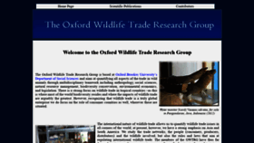 What Wildlifetraderesearch.org website looked like in 2020 (3 years ago)