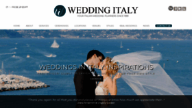 What Weddingitaly.com website looked like in 2020 (3 years ago)