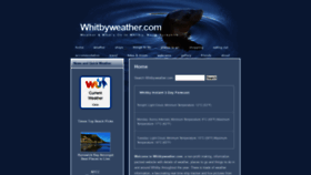 What Whitbyweather.com website looked like in 2020 (3 years ago)