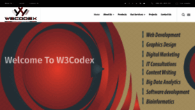 What W3codex.com website looked like in 2020 (3 years ago)