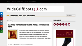 What Widecalfboots4u.com website looked like in 2020 (3 years ago)