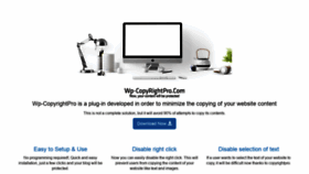 What Wp-copyrightpro.com website looked like in 2020 (3 years ago)
