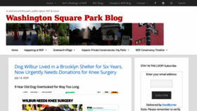 What Washingtonsquareparkblog.com website looked like in 2020 (3 years ago)