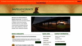 What Wapellocounty.org website looked like in 2020 (3 years ago)
