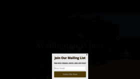 What Wallingtonwines.com.au website looked like in 2020 (6 years ago)