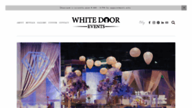 What Whitedoorevents.com website looked like in 2020 (3 years ago)