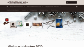 What Weihnachtskarten-1a.ch website looked like in 2020 (3 years ago)