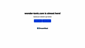 What Wonder-tonic.com website looked like in 2020 (3 years ago)
