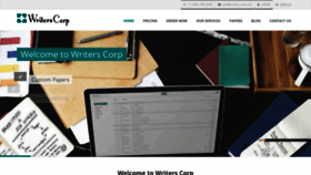 What Writers-corp.net website looked like in 2020 (3 years ago)