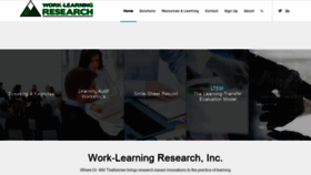 What Work-learning.com website looked like in 2020 (3 years ago)