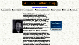 What Wallacecollins.com website looked like in 2020 (3 years ago)