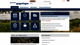 What Wageningen.nl website looked like in 2020 (3 years ago)
