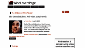 What Wineloverspage.com website looked like in 2020 (3 years ago)