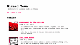What Wizard.town website looked like in 2020 (3 years ago)
