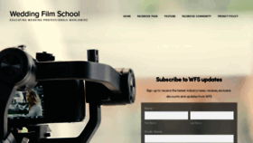 What Weddingfilm.school website looked like in 2020 (3 years ago)