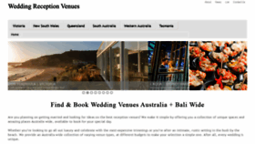 What Weddingreceptionvenues.com.au website looked like in 2020 (3 years ago)