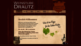 What Weinstube-drautz.de website looked like in 2020 (3 years ago)
