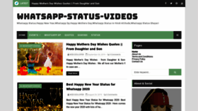 What Whatsappstatusvideoshindi.blogspot.com website looked like in 2020 (3 years ago)