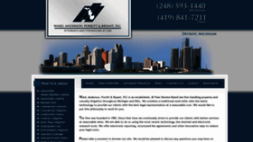 What Wardanderson.com website looked like in 2020 (3 years ago)