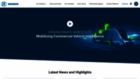 What Wabco-na.com website looked like in 2020 (3 years ago)