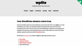 What Wplite.org website looked like in 2020 (3 years ago)