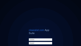 What Webmail.clearalist.com website looked like in 2020 (3 years ago)