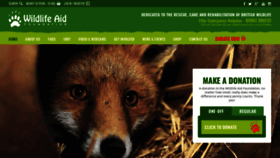 What Wildlifeaid.org.uk website looked like in 2020 (3 years ago)