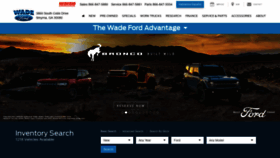 What Wadeford.com website looked like in 2020 (3 years ago)