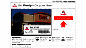 What Wendys.couponrocker.com website looked like in 2020 (3 years ago)