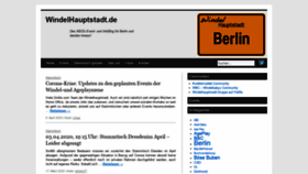 What Windelhauptstadt.de website looked like in 2020 (3 years ago)