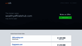 What Wealthyaffiliatehub.com website looked like in 2020 (3 years ago)