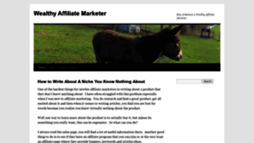 What Wealthy-affiliate-marketer.com website looked like in 2020 (3 years ago)