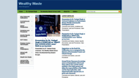 What Wealthywaste.com website looked like in 2020 (3 years ago)