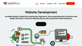 What Webforu.co.uk website looked like in 2020 (3 years ago)