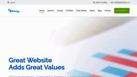 What Webforless.ca website looked like in 2020 (3 years ago)