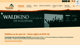 What Wildtierpark.de website looked like in 2020 (3 years ago)
