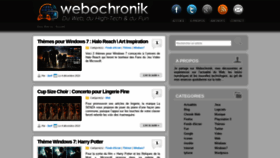 What Webochronik.fr website looked like in 2020 (3 years ago)