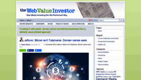 What Webvalueinvestor.com website looked like in 2020 (3 years ago)