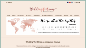 What Weddingveil.com website looked like in 2020 (3 years ago)