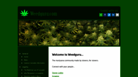 What Weedguru.com website looked like in 2020 (3 years ago)